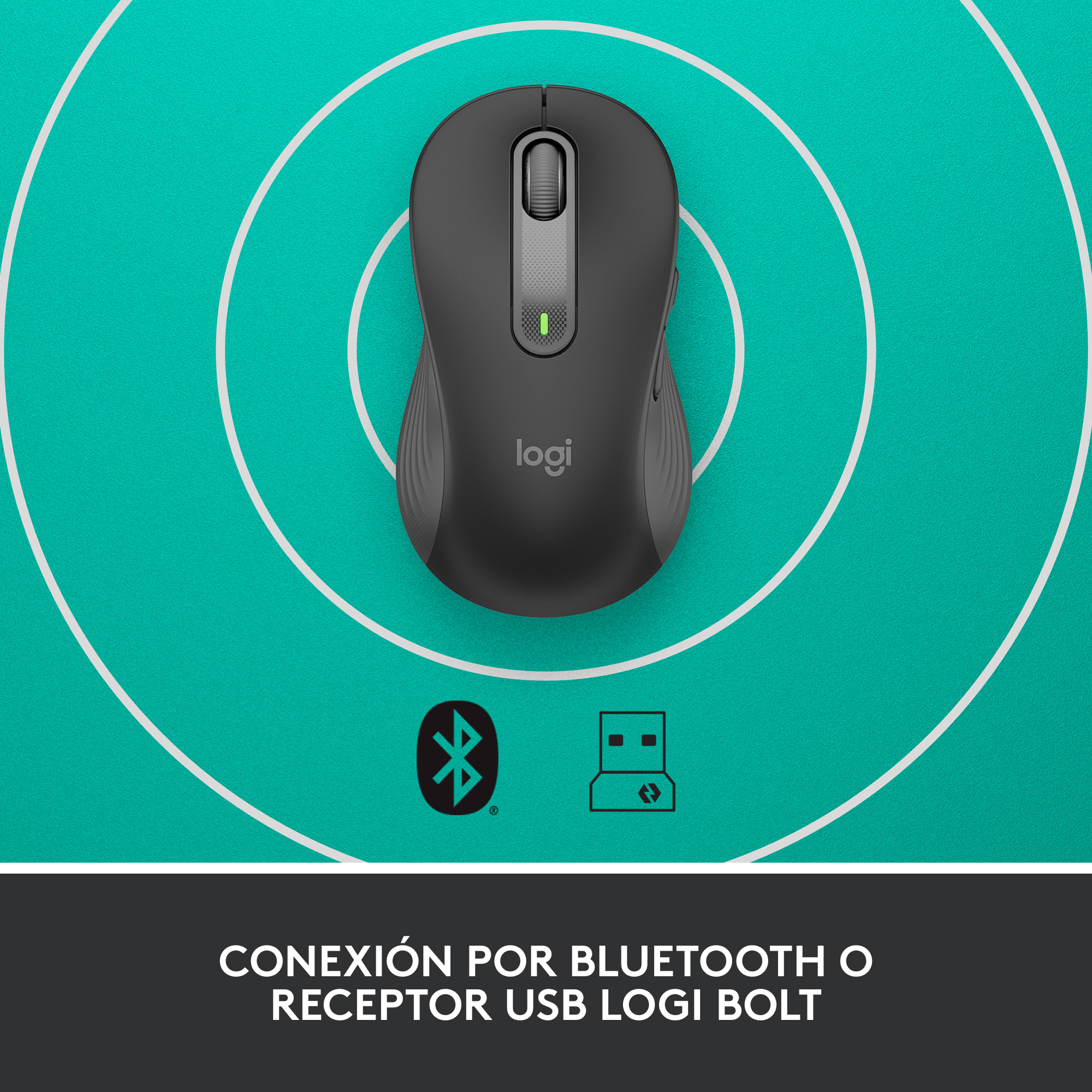 Mouse Inalámbrico, Bluetooth Logitech Signature M650 L Zurdo - Imagen 4