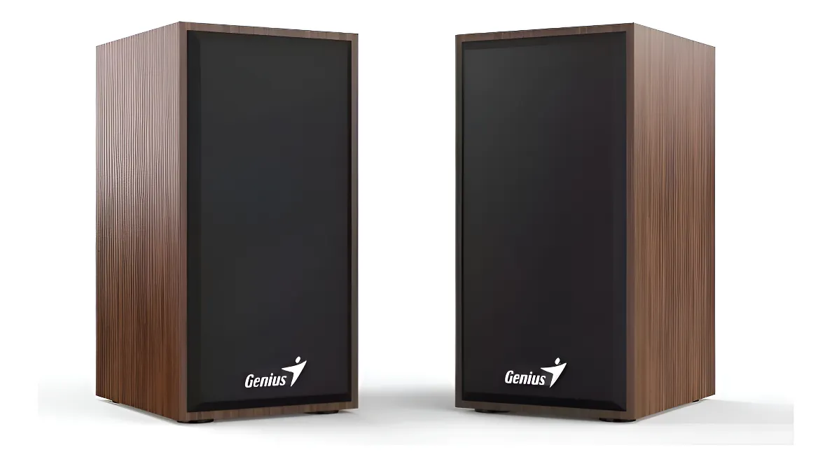 Parlantes Genius Sp-hf180 Madera 6 Wats 3.5 Mm