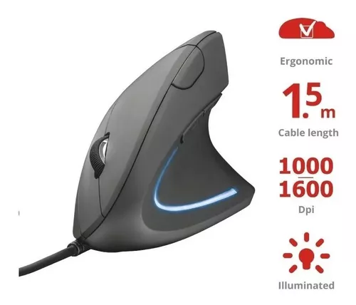 Mouse Verto Ergonomico Vertical Usb Trust 22885 - Imagen 3