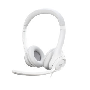Diadema Con Microfono Logitech Usb H390 Blanco
