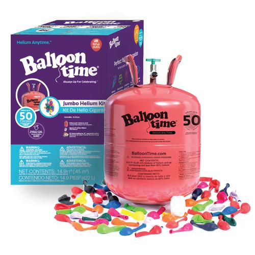 Tanque De Gas Helio Balloon Time Inflador 50 Globos Bombas