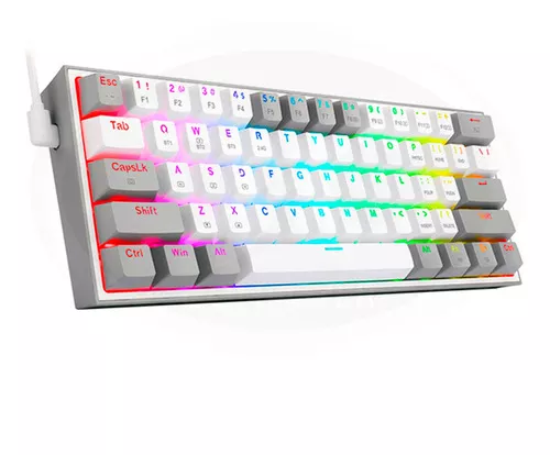 Teclado Bluetooth Redragon Fizz K616 Rgb Blanco Gris Español - Imagen 2