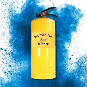 Extintor Holi Neon Para Carnavales / Fiestas Cumpleaños 5 Libras Azul