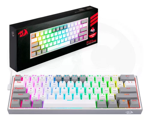 Teclado Bluetooth Redragon Fizz K616 Rgb Blanco Gris Español - Imagen 3