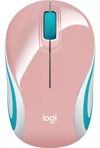 Mouse Mini Inalámbrico Logitech Color Collection M187 Rosado