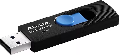 Memoria Usb Adata Uv320 64gb 3.2 Gen 1 Negro Y Azul - Imagen 2