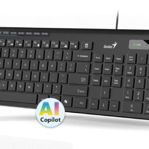 Teclado Genius Slimstar 230 Qwerty Español Color Negro