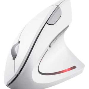 Mouse Inalambrico Ergonomico Trust Verto Vertical Blanco