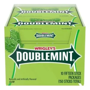 Wrigley's Chicle Refrescante Doublemint 10 Unidades / 37.5 g / 1.32 oz