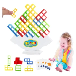 Tetra Tower Juguete Juego Mesa Tetris Balance 48 Piezas