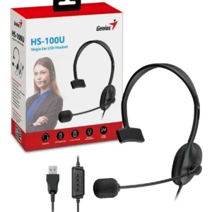 Diadema Genius Hs-100u Usb Monoaural Con Microfono