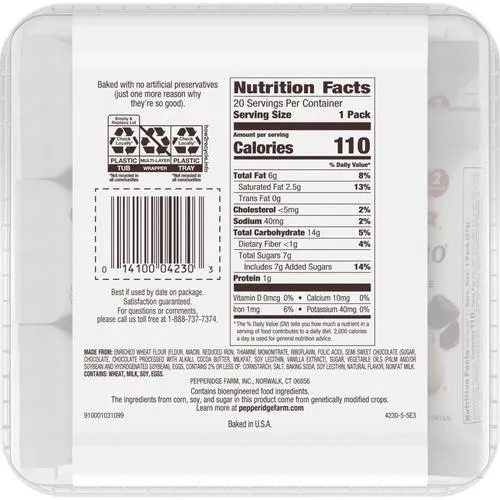 Pepperidge Farm Galletas Milano 20 Unidades / 21 g / 0.74 oz - Imagen 3