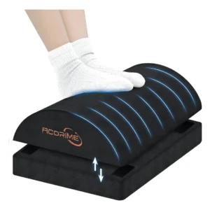 Descansa Pies En Espuma Negro Apoya Pies Ergonómico Casa Oficina..