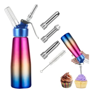 Chantillera Dispensador Crema Chantilly Acero Inoxidab 500ml