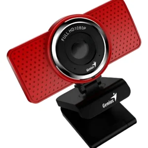 Camara Genius Web Ecam 8000 1080p Full Hd Rojo