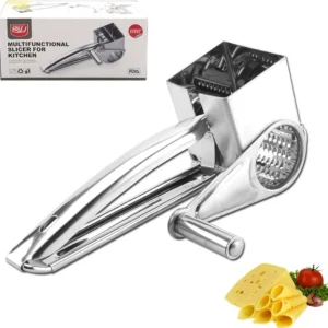 Rallador Manual De Queso De Acero Inoxidable Con Manivela