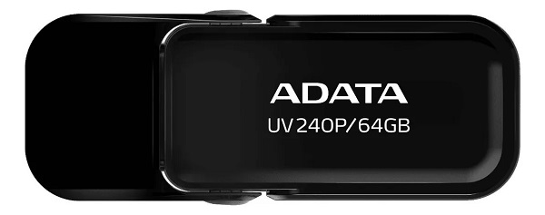 Memoria Usb Adata Uv240 64gb 2.0 Auv240 Negro - Imagen 3