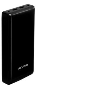 Banco De Pode Adata C20 20000mah Usb-c/a, Negro, Rápido
