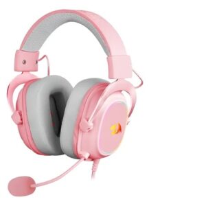 Audífonos Gamer Redragon Gamer Zeus X H510-rgb Rosa Rgb Led