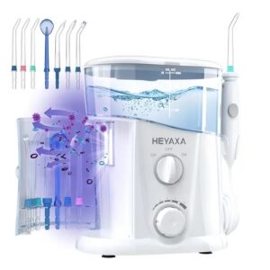 Irrigador Limpiador De Dientes Litro 7 Puntas Heyaxa Blanco