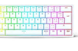 S143w Blanco Combo Teclado Y Mouse Redragon K617 Sp + M724