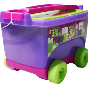 Boy Toys Vagon De Bloques Para Jugar Y Construir Amarillo 55 62