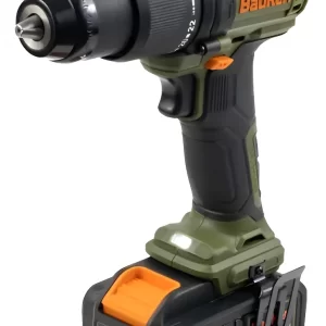 Taladro Percutor 12 Pulgada 20v Brushless 1 Batería Bauker Verde Musgo 100