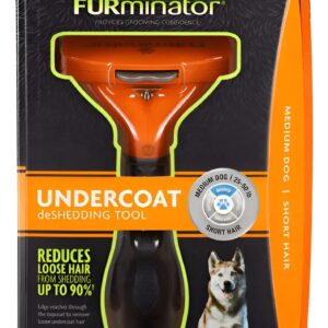 Furminator Deslanador Perro Mediano Pelo Corto Naranjo