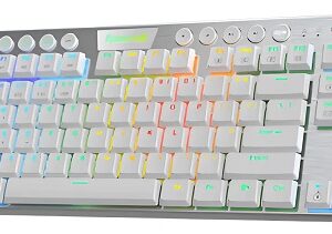 Teclado Gamer Redragon K622 Rgb Horus Usb Switch Rojo Blanco Español Latinoamérica