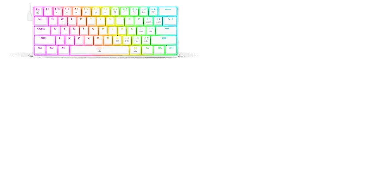 Teclado Redragon Dragonborn K630 Rgb Español Switch Rojo Blanco Español España - Imagen 2