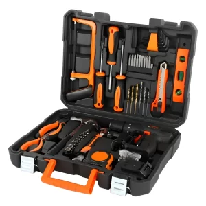 Kit Taladro Percutor Inal 3/8-pulg 12v 44 Accesorios Bauker Negro 0