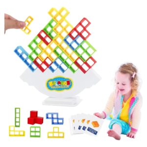 Tetra Tower Juguete Juego Mesa Tetris Balance 48 Piezas