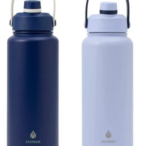 Termo Para Bebida Manna 1.18 L Mantiene Temperatura 2 Unidad Azul Acero