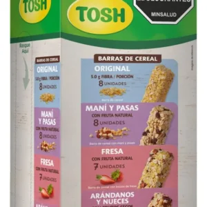 Barras De Cereal En Sabores Surtidos 30 Unid / 23 G Tosh