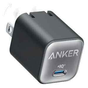 Cargador Anker Nano 313 Gan 30w Usb-c Usb-c Carga Rápida Neg Negro