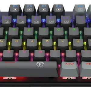 Teclado T-dagger Qwerty T-dagger T-tgk313bg-lit Negro/gris Negro Español Latinoamérica