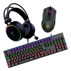 Combo Gamer 3 En 1 Teclado, Mouse, Diadema T-dagger T-tgs009 Negro