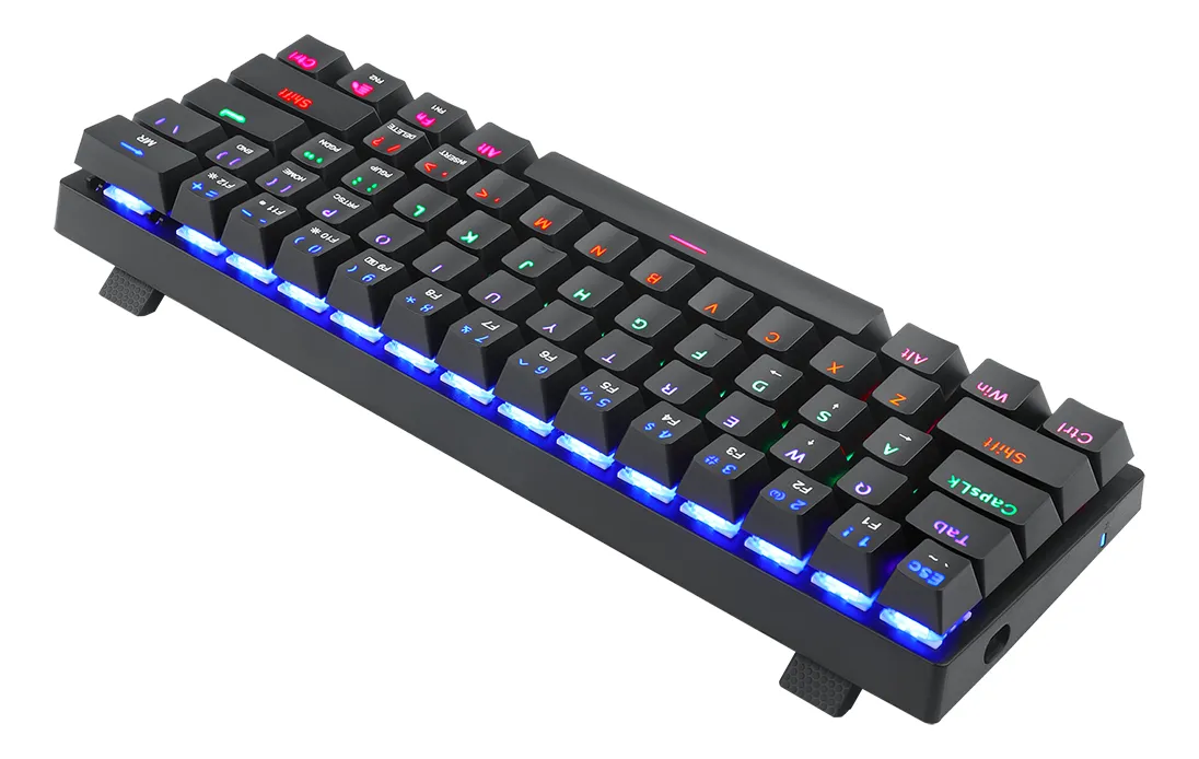 Teclado Mecánico Gamer T-dagger Arena Lite T-tgk321 Rainbow Negro Español Latinoamérica