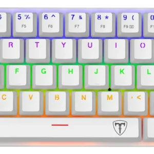 Teclado Gamer T-dagger Arena Lite T-tgk321 W Rainbow Blanco Blanco Inglés Internacional