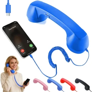 Auricular Retro Para Iphone Y Android, Teléfono Tipo Clasico