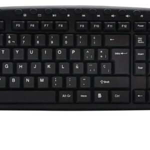 Argomtech Teclado Multimedia En Español Usb, Arg-kb-7807