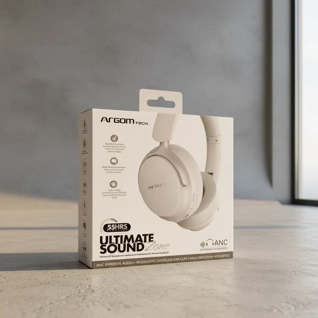 Diadema Bluetooth Cancelacion Argom Ultimatesound Blanco - Imagen 4