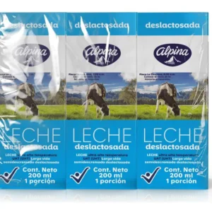 Alpina Leche Deslactosada Semidescremada 12 Unidade X 200 Ml