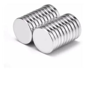 5 Imanes De Neodimio 12x2 Mm Super Potentes Niquelados