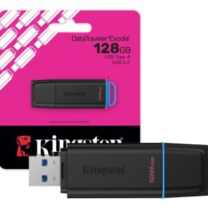 Pendrive Kingston 128gb Usb 3.2 Datatraveler Exodia G2 Negro Dtxg2/128gb