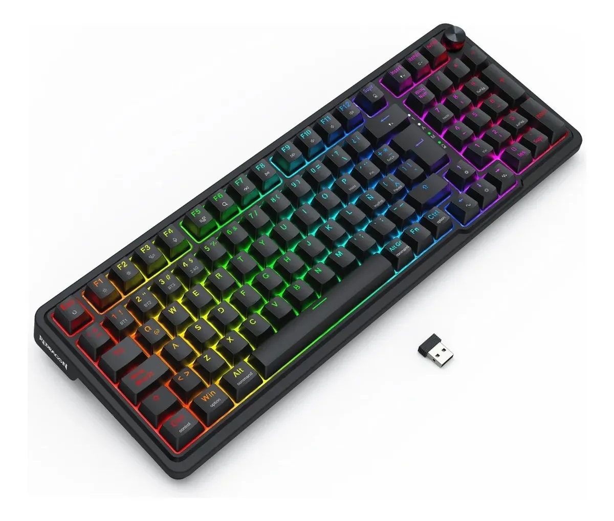 Teclado Mecanico Gamer Redragon K686rgb-pro-sp Negro Español Latinoamérica - Imagen 3