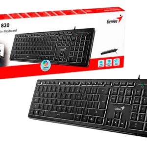 Teclado Genius Slim Star 820 Teclado Negro Idioma Español Latinoamérica